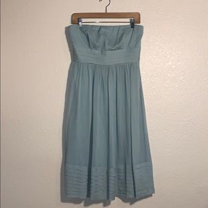 J. Crew Emily Silk Dress 8 Sea-foam Green